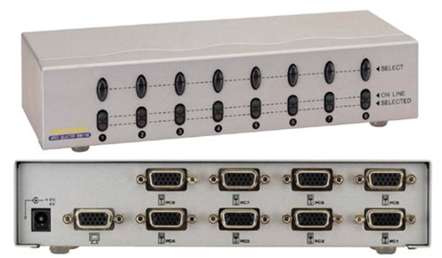 8-Port VGA Video Switch 8 Inputs 1 Output Selector FN-VRM-718E