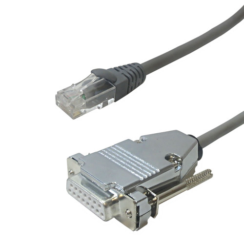 3ft T1 Cross-Over RJ48C to DB15 Female, 2pr 100ohm - Grey ( Fleet Network )