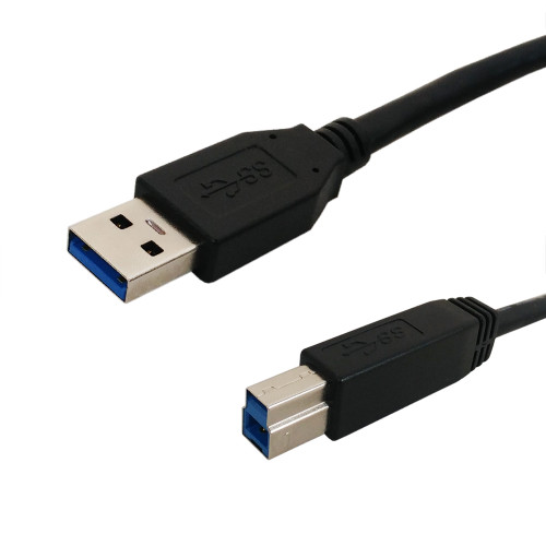 3ft USB 3.0 A Male to B Male SuperSpeed Cable - Black ( Fleet Network )