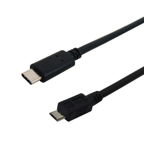 10ft USB 20 Type-C Male to Micro-B Male Cable 480Mpbs 3A - Black FN-USB-350-10