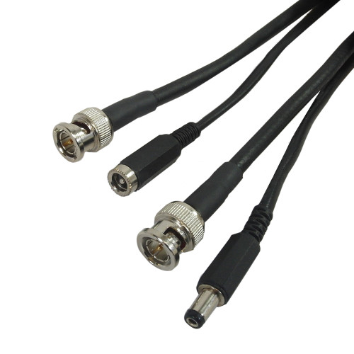 125ft RG59 BNC Security Camera Cable + DC Power (2.1mm M/F) ( Fleet Network )