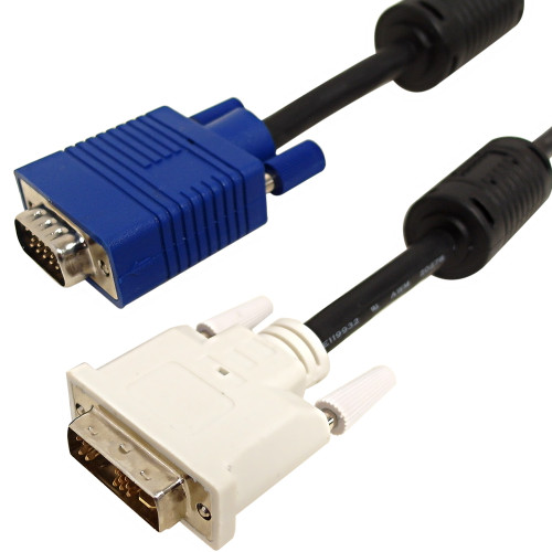 25ft DVI-A Male to HD15 Male Cable - CL2/FT4 28AWG ( Fleet Network )