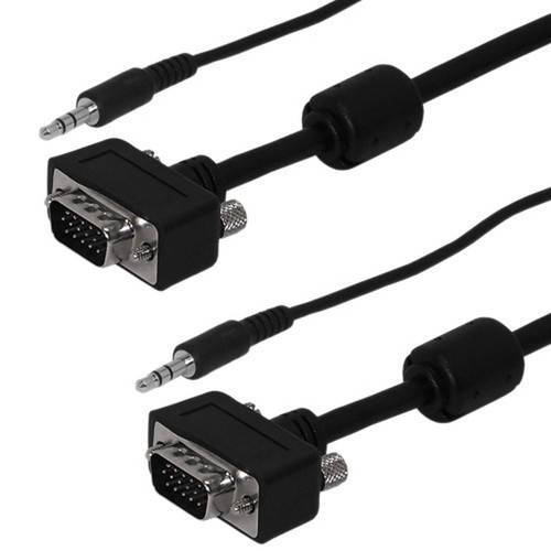 100ft Premium Ultra-Thin LCD SVGA  35mm Audio Cable HD15 Male to Male CL2FT4 Rated FN-SVGA1A-100UT