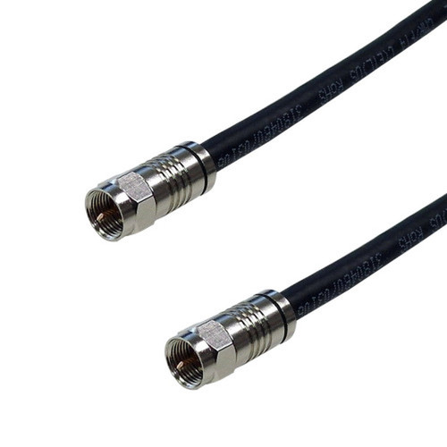 50ft RG6 F-Type male to F-Type male cable - Black FN-TVF-50BK