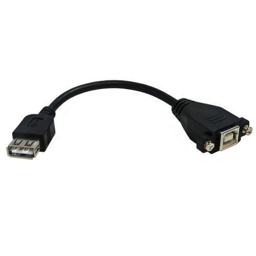 6 inch USB 20 B Female to A Female Adapter with Screw Holes FN-AD-USBBS-6IN