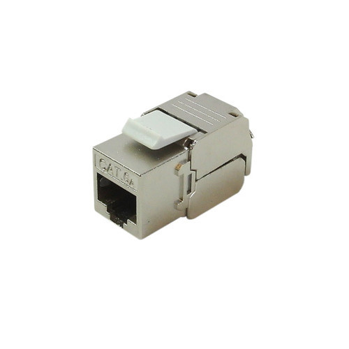 RJ45 Cat6a Slim Profile Jack 110 PunchTool-Less Shielded - Stainless Steel FN-JK-C6A-SS