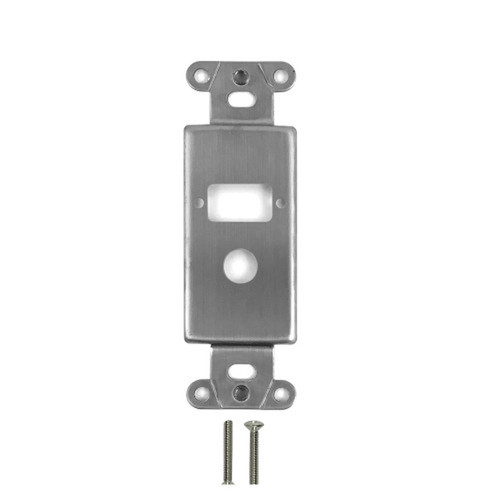 Decora Strap DB9 Cutout  38 Hole Cutout - Stainless Steel FN-WP-D1VA-SS