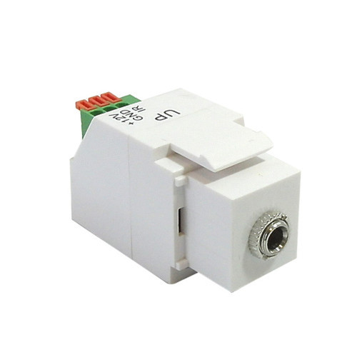 35mm Push Button to Female Keystone Wall Plate Insert FN-WP-IN-35MMP