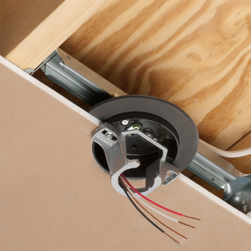 Vapour Barrier Box Round Fixture with Bracket - Power New Construction FN-WP-RNDSB-VB