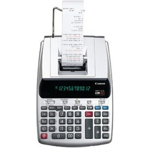Canon MP11DX-2 Printing Calculator - Dual Color Print - Clock Calendar DateTime Display Compact Two-color Printing - Desktop 2198C002