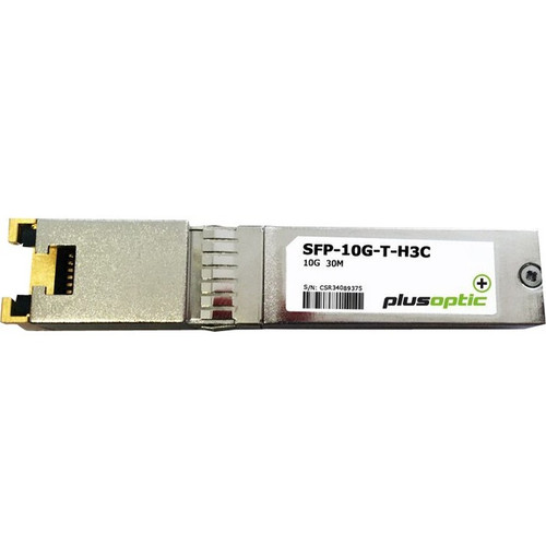 plusoptic SFP+ Module - For Data Networking - 1 RJ-45 10GBase-T Network - Twisted Pair10 Gigabit Ethernet - 10GBase-T (Fleet Network)