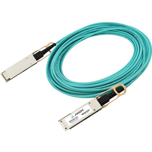 Axiom Fiber Optic Network Cable - 9.8 ft Fiber Optic Network Cable for Network Device - QSFP28 Male Network - QSFP28 Male Network - - (Fleet Network)