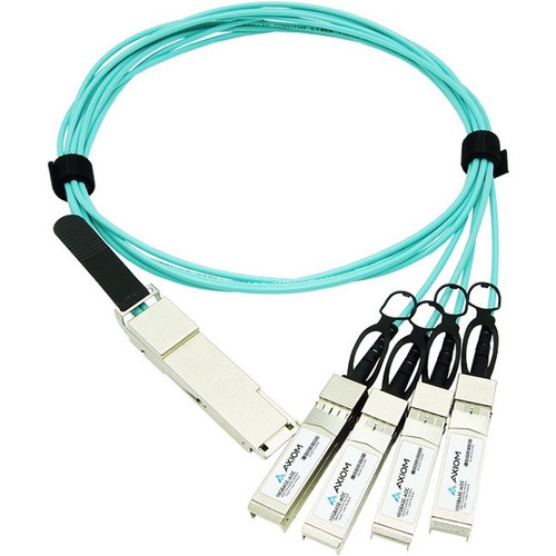 Cisco QSFP to 4 SFP+ Active Optical breakout Cable - 3.3 ft Fiber Optic Network Cable for Network Device - First End: 1 x QSFP Network (Fleet Network)