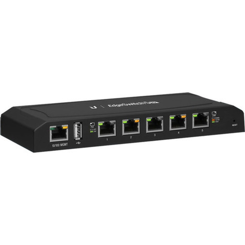 Ubiquiti EdgeSwitch ES-5XP Ethernet Switch - 5 Ports - Manageable - 2 Layer Supported - Twisted Pair - Wall Mountable ES-5XP