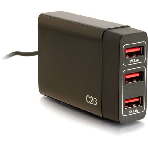 C2G 4-Port USB Car Charger 58A Output - 12 V DC 24 V DC Input - 5 V DC580 A Output 21067