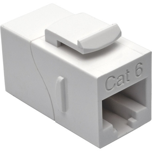 Tripp Lite Cat6 Straight-Through Modular In-Line Snap-In Coupler RJ45 FF White - 1 x RJ-45 Female Network - 1 x RJ-45 Female - - N235-001-WH