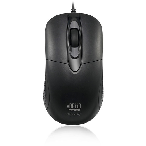 Adesso iMouse W4 - Waterproof Antimicrobial Optical Mouse - Optical - Cable - USB - 1000 dpi (Fleet Network)