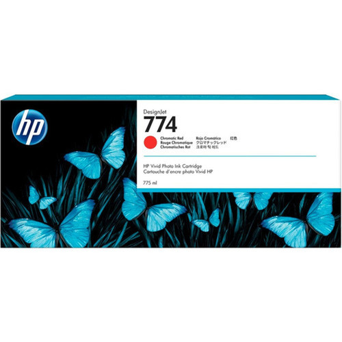 HP 774 Ink Cartridge - Chromatic Red - Inkjet P2W02A