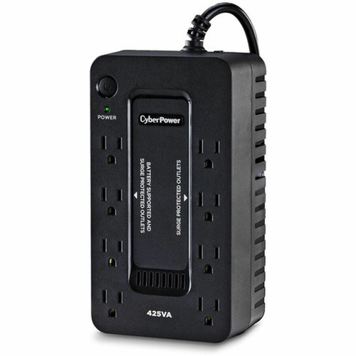 CyberPower Standby ST425 425VA Compact UPS - Compact - 8 Hour Recharge - 150 Minute Stand-by - 120 V AC Input - 120 V AC Output - 8 x ST425