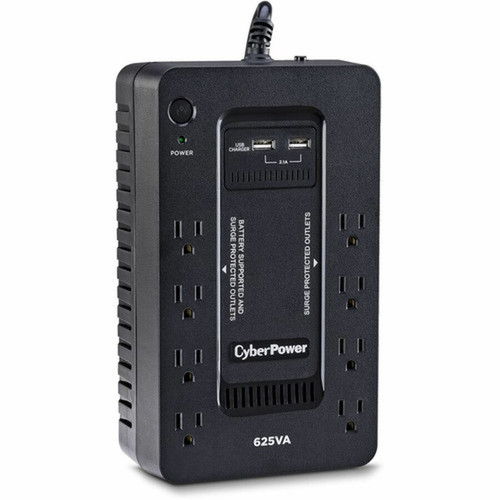 CyberPower Standby ST625U 625VA Compact UPS - Compact - 8 Hour Recharge - 2 Minute Stand-by - 120 V AC Input - 120 V AC Output - 8 x ST625U