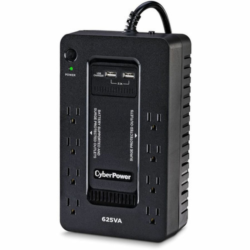 CyberPower Standby ST625U 625VA Compact UPS - Compact - 8 Hour Recharge - 2 Minute Stand-by - 120 V AC Input - 120 V AC Output - 8 x ST625U