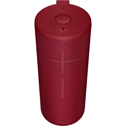 Ultimate Ears BOOM 3 Portable Bluetooth Speaker System - Red - 90 Hz to 20 kHz - 360? Circle Sound - Battery Rechargeable (Fleet Network)