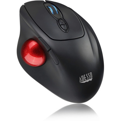 Adesso iMouse T30 - Wireless Programmable Ergonomic Trackball Mouse - Wireless - Radio Frequency - Trackball - 4 Buttons iMouse T30