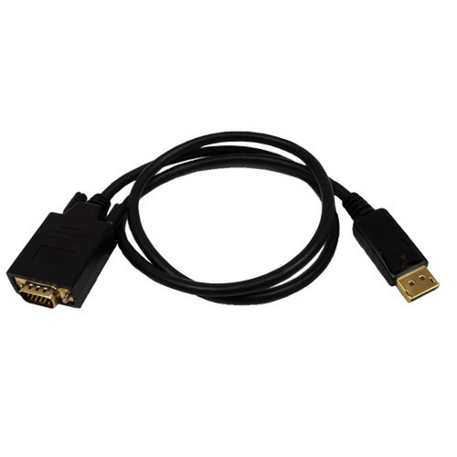 6ft DisplayPort Male to VGA Male Cable 28AWG CL3FT4 - Black FN-DP-VGA-06