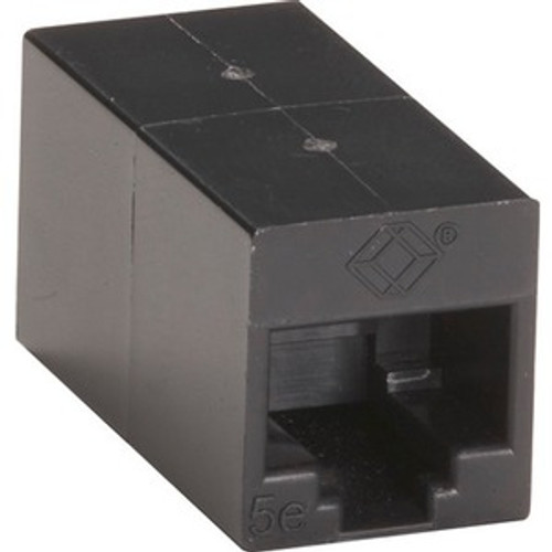 Black Box CAT5e Unshielded Straight-Pin Coupler - Black, 10-Pack - 10 Pack - 1 x RJ-45 Female Network - 1 x RJ-45 Female Network - - (Fleet Network)