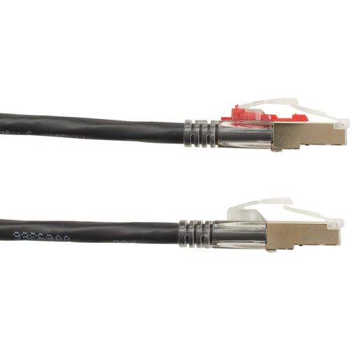 Black Box GigaTrue 3 Cat6a UTP Patch Network Cable - 3 ft Category 6a Network Cable for Patch Panel Network Device - First End 1 x C6APC80S-BK-03