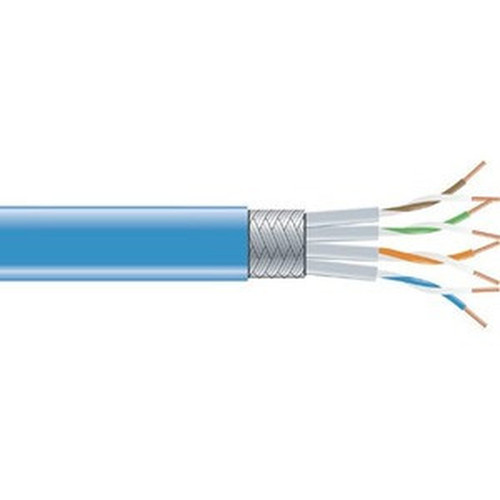 Black Box Cat6 SSTP Network Cable - 1000 ft Category 6 Network Cable for Network Device - Bare Wire - Bare Wire - Shielding - Blue EVNSL0272BL-1000