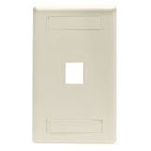 Black Box GigaStation2 1 Socket Network Faceplate - 1 x Sockets - 1-gang - Ivory WPT454