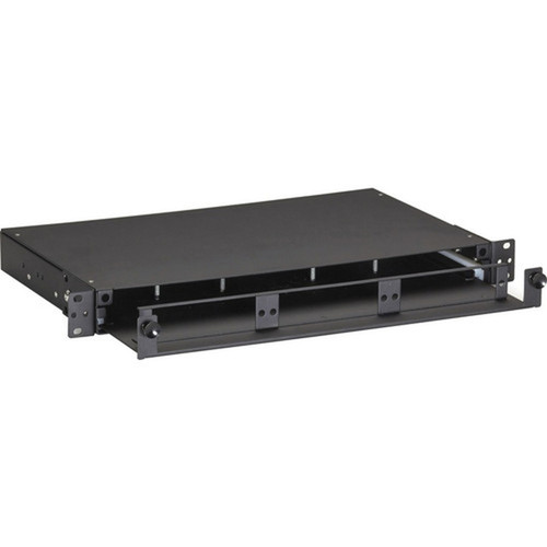 Black Box Rackmount Fiber Shelf with Pull-Out Tray - 1U - For Patch Panel - 1U Rack Height - Rack-mountable - TAA Compliant JPM427A-R2