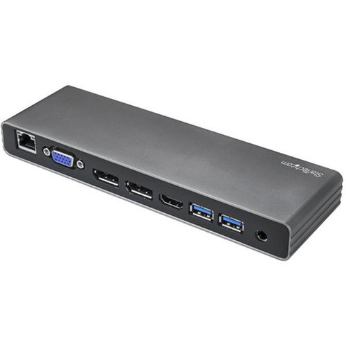 StarTechcom Dual 4K Monitor Thunderbolt 3 Dock with DisplayPort HDMI  VGA - 85W Power Delivery  Charging - Mac  Windows - Connect TB3DK2DHV