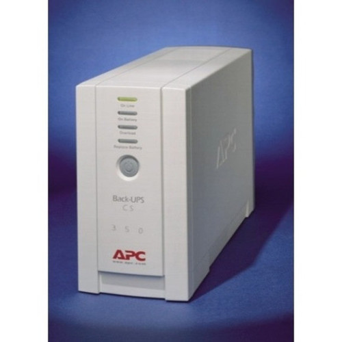 APC Back-UPS CS 350VA - Tower - 8 Hour Recharge - 660 Minute Stand-by - 110 V AC Input - 120 V AC Output - 3 x NEMA 5-15R 3 x NEMA BK350