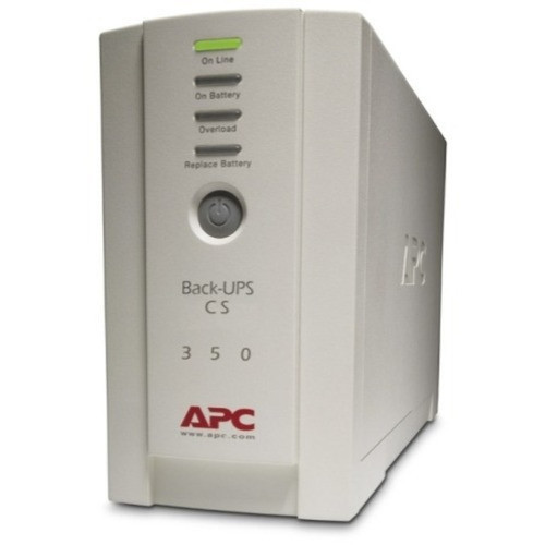 APC Back-UPS CS 350VA - Tower - 8 Hour Recharge - 660 Minute Stand-by - 110 V AC Input - 120 V AC Output - 3 x NEMA 5-15R 3 x NEMA BK350