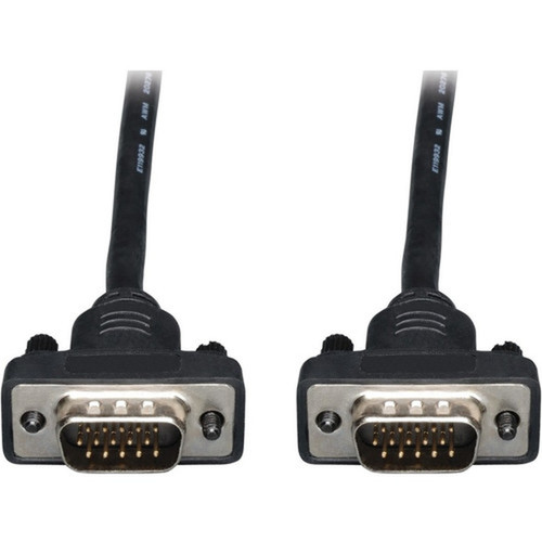 Tripp Lite 10ft VGA Coax Monitor Cable Low Profile with RGB High Resolution HD14 MM 10 - 10 ft Coaxial Video Cable for Video Device P502-010-SM