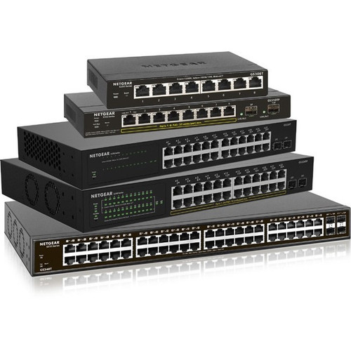 Netgear S350 GS308T Ethernet Switch - 8 Ports - Manageable - 4 Layer Supported - Twisted Pair - Desktop, Wall Mountable, Under Table - (Fleet Network)