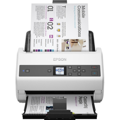Epson WorkForce DS-870 Sheetfed Scanner - 600 dpi Optical - 30-bit Color - 30-bit Grayscale - 65 ppm Mono - 65 ppm Color - Duplex B11B250201