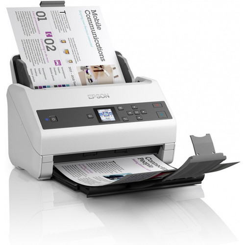 Epson WorkForce DS-870 Sheetfed Scanner - 600 dpi Optical - 30-bit Color - 30-bit Grayscale - 65 ppm Mono - 65 ppm Color - Duplex B11B250201