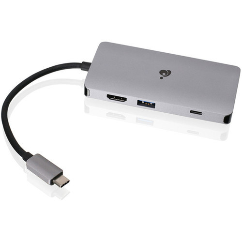 IOGEAR USB-C Travel Dock with Power Delivery 30 - for NotebookTablet PC - 100 W - USB 31 Type C - 4 x USB Ports - 3 x USB 30 - - - GUD3C06