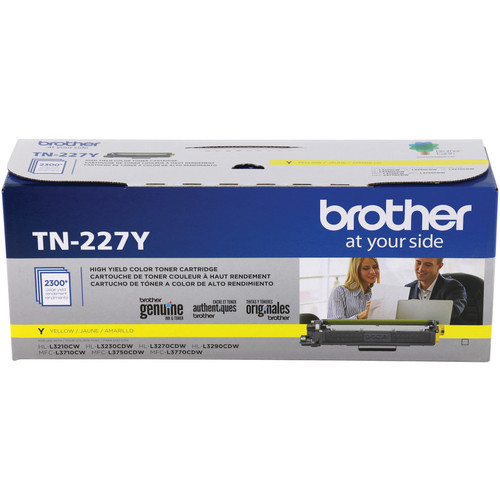Brother TN-227Y Toner Cartridge - Yellow - Laser - High Yield - 2300 Pages - 1 Each TN227Y