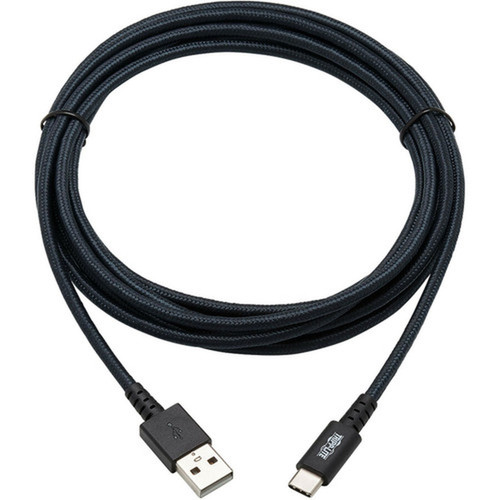 Tripp Lite U038-010-GY-MAX Heavy-Duty USB-A to USB-C Cable MM Gray 10 ft 3 m - 10 ft Data Transfer Cable for Smartphone Hard U038-010-GY-MAX