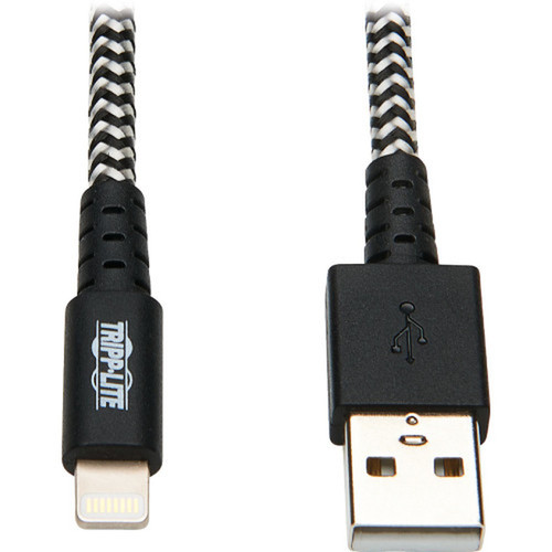 Tripp Lite Heavy-Duty USB SyncCharge Cable with Lightning Connector 10 ft 3 m - 10 ft LightningUSB Data Transfer Cable for iPod M100-010-HD
