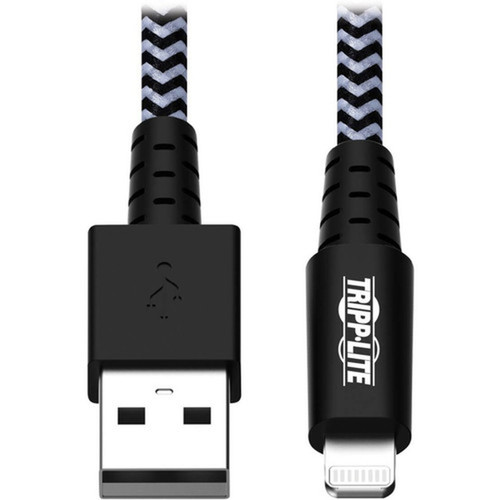 Tripp Lite Heavy-Duty USB SyncCharge Cable with Lightning Connector 10 ft 3 m - 10 ft LightningUSB Data Transfer Cable for iPod M100-010-HD