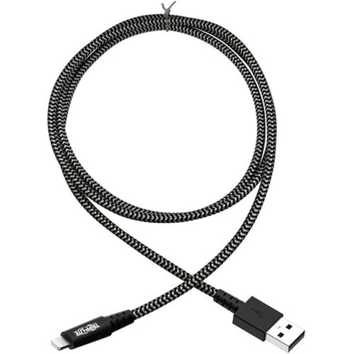 Tripp Lite Heavy-Duty USB SyncCharge Cable with Lightning Connector 10 ft 3 m - 10 ft LightningUSB Data Transfer Cable for iPod M100-010-HD