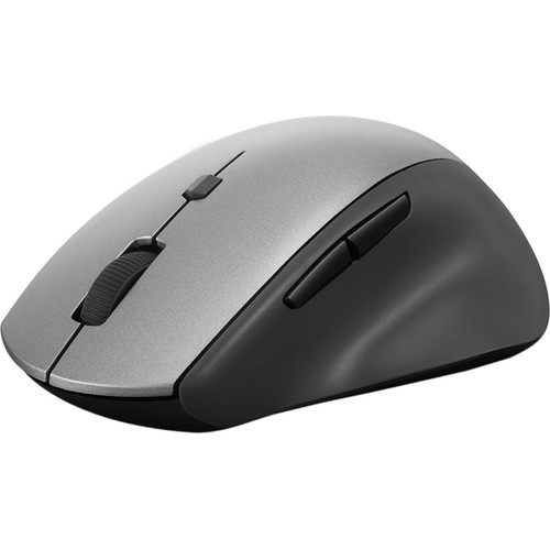 Lenovo ThinkBook Wireless Media Mouse - Optical - Wireless - Radio Frequency - 2.40 GHz - Black - 1 Pack - USB Type A - 2400 dpi - 7 - (Fleet Network)