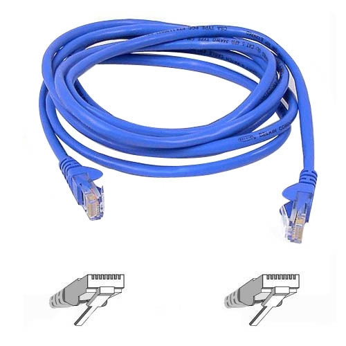 Belkin Cat5e Network Cable - RJ-45 Male Network - RJ-45 Male Network - 4.57m - Blue (Fleet Network)