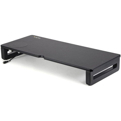 StarTechcom Monitor Riser Stand with Wireless Charging Pad - 15W Qi Charger for Phone - Height Adjustable Computer Monitor Riser for MONSTADQI