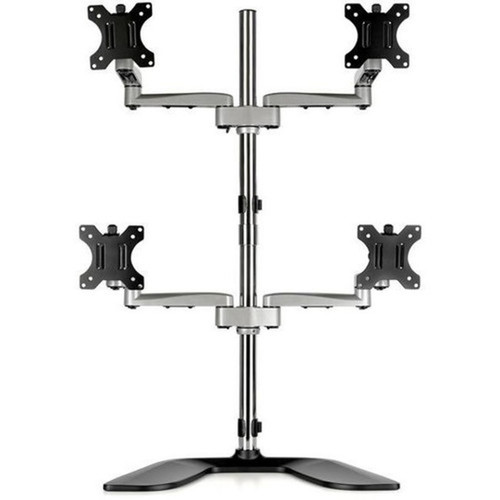 StarTechcom Quad Monitor Stand - Desktop VESA 4 Monitor Arm up to 32 Screens - Ergonomic Articulating Pole Mount - Adjustable - - 4 ARMQUADSS